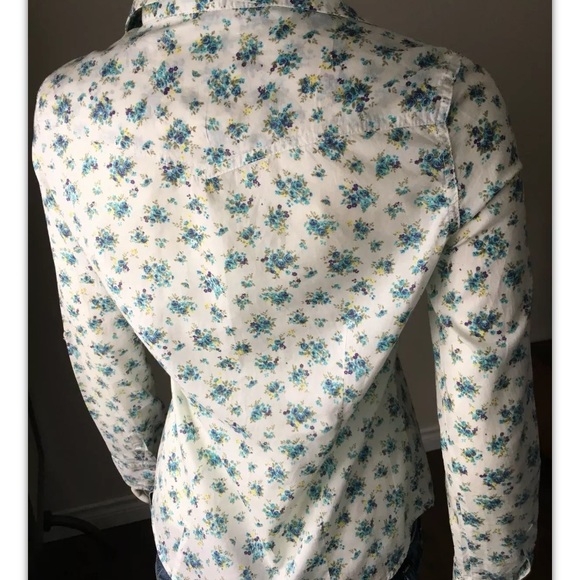 Buffalo Button Up Floral Blouse SZ M David Bitton - Picture 2 of 7